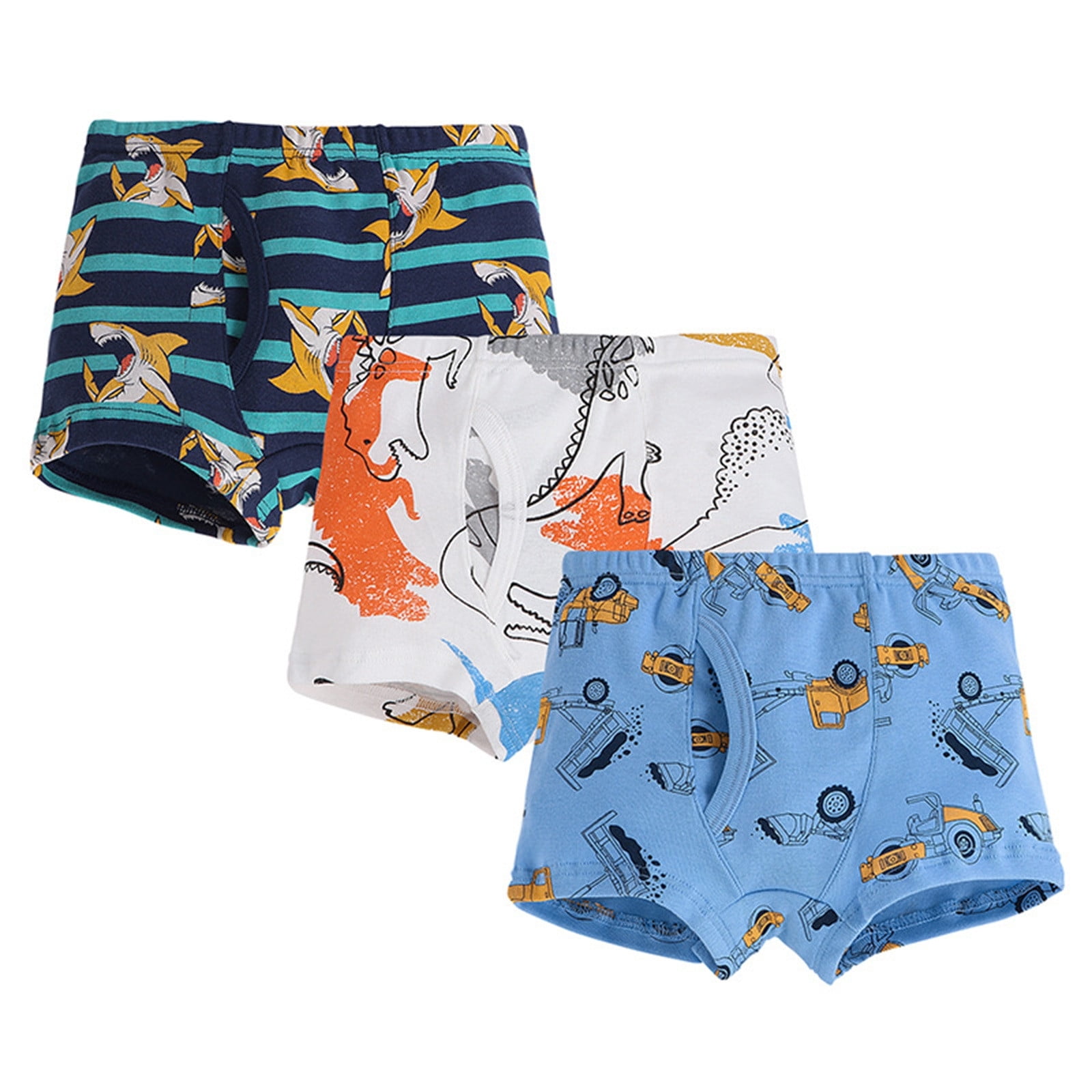 2DXuixsh Toddler Size 4 Underwear Boy Kids Toddler Baby Boys Underwear Cute  Cartoon Briefs Shorts Pants Cotton Underwear Trunks 3Pcs Boys Thermal