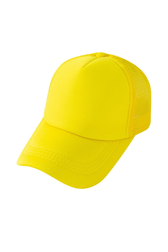 Trucker Hat Baseball Fashion Women Men Sport Gradient Tie Dye Breathable Beach Baseball Cap Hop Hat Sun Hat Womens Baseball Caps Yellow One Size