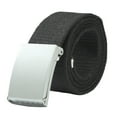 thumbnail image 1 of 2DXuixsh Unisex Belts Fashion Hiking Rigger Nylon Work Belt with Heavy Duty Quick Release Buckle Mens Gift Womens Belts Canvas Belts Mens Belts Black, 1 of 2
