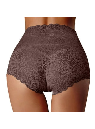 2DXuixsh Women Underwear High Waist Ladies Plus Size Solid Color