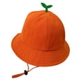 thumbnail image 1 of 2DXuixsh Women's Rain Hat Waterproof Fisherman's Outdoor Hat Kids Printing Cap Sun Hats Toddler Pattern Baseball Caps Beach Hats for Men Foldable Orange, 1 of 3