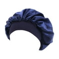 thumbnail image 1 of 2DXuixsh Bucket Hat with Pattern Satin Bonnet Adjustable Head Size Sleep Silk Bonnet for Women Men Double Layer Satin Lined Sleeping Cap Wrap Hair Bonnet Rain Cape for Men Sky Blue, 1 of 2