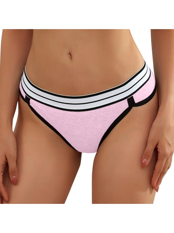 Womens Lace Underwear Cotton Panties For Women Crochet Lace Lace Up Panty Hollow Out Underwear Cotton Underwear For Women Bikini Cute Polyester Pink L