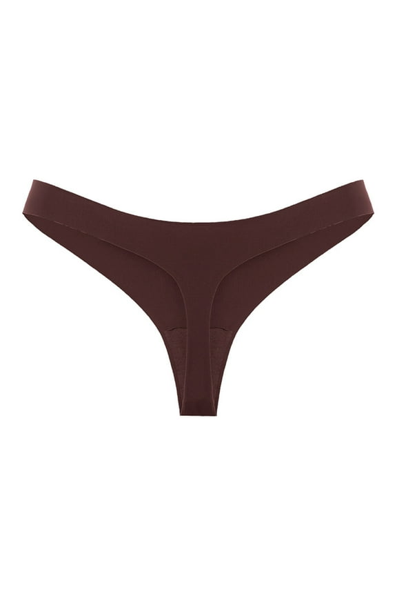 Womens V String Panties Hot Girls Waist Panty Underwear Bikini String Seamless Thongs Underwear Solid Nylon Ice Silk Womens Days Of The Underwear Polyester C L