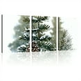 thumbnail image 1 of 2Dflat, Framed 3 Panel Wall Canvas Painting, Christmas Tree Artwork, Modern Art Decoration, Suitable for Home and Office, Framed Wall Canvas PainWedding, Mother's Day, ramadan 12*16inch*3pcs, 1 of 6