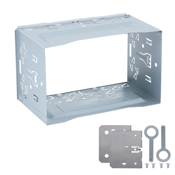 2Din Installation Car Stereo Mounting Bracket Heavy Duty Metal Cage Frame Support Rack for B5 Vehicles