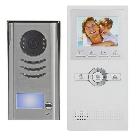 Video Intercom Entry System DK1611 1 Apartment Audio/Video Kit with 1 Inside Monitors