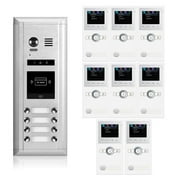 Video Intercom Entry System DK1741S - 4 Apartment Audio/Video Kit 4 monitors included