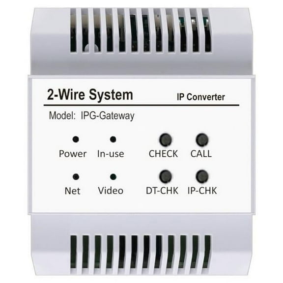 IP Network Gateway Converter Module - DT-IPG for 2-Wire Video Intercom System, App Support, SD-Card Slot, System Configuration