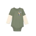 thumbnail image 1 of Garanimals Baby Boy Layered Look Bodysuit with Long Sleeves, Sizes 0M-24M, 1 of 3