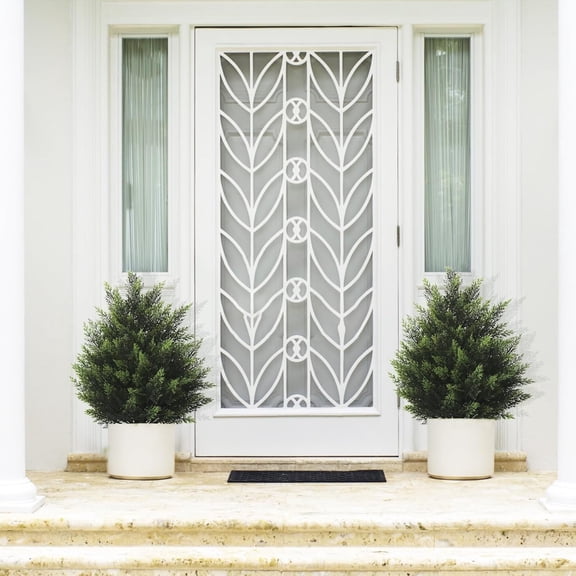 2FT Artificial Cedar Topiary Tree Lifelike Faux Shrubs for Outdoor Decor Set of 2