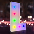 thumbnail image 1 of 2FT Colorful Marquee Light Up Letters L, 14 Modes Light Up Letters Sign with Switch for Graduation, Birthday or Wedding Decorations, 1 of 6