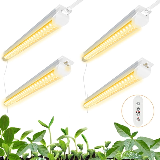 Lampe De Croissance RIGIDON 2 Têtes 84 LEDs - Spectre Complet, Minuterie, Pour Plantes D'intérieur