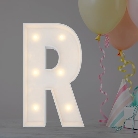 2FT Marquee Light Up Letters, Marquee Letters R, Mosaic Balloon Letters for Birthday Party Decorations, Marry Me Light Up Letters, Baby Marquee Letters for Decor, Wedding Decor