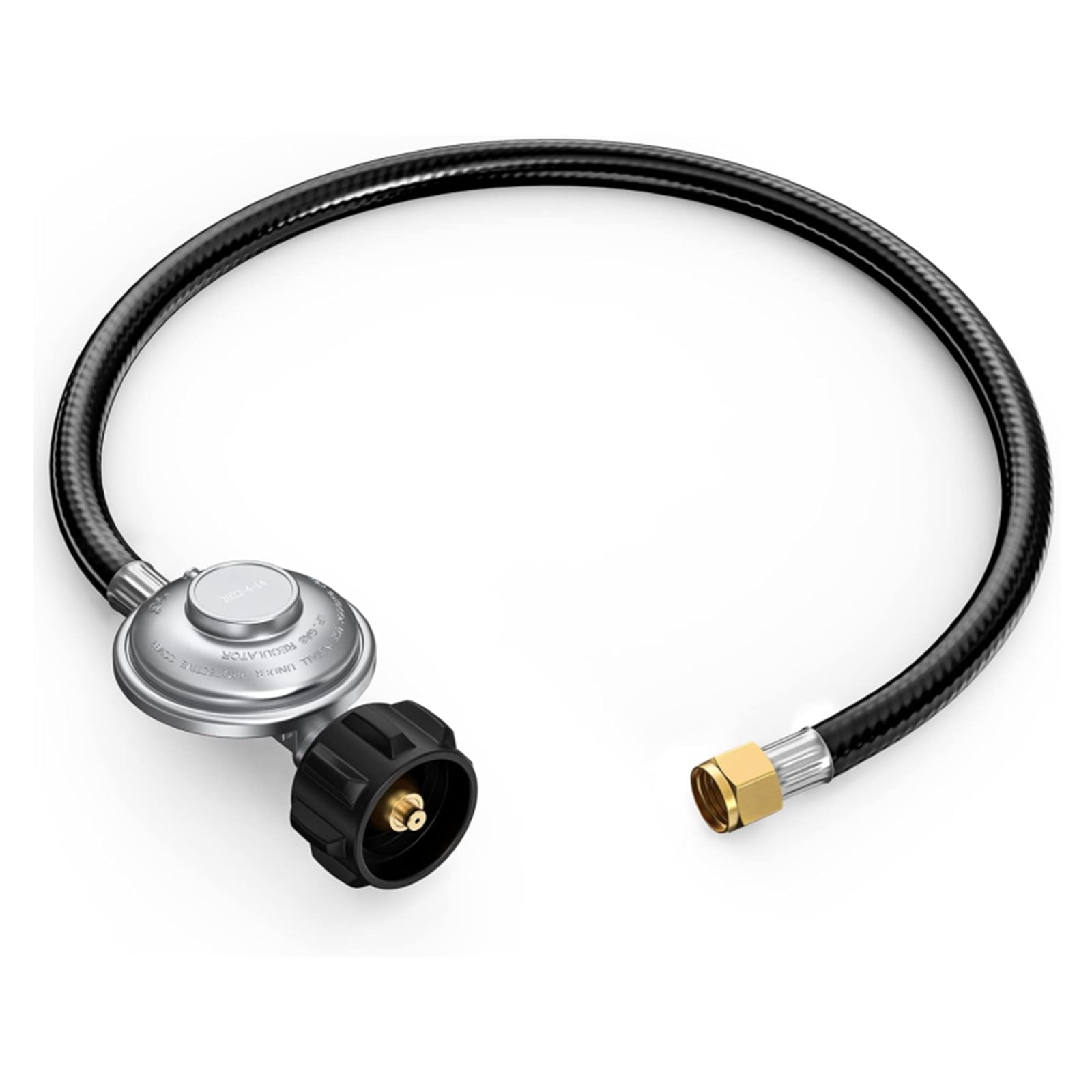 2FT Propane Hose with Regulator, Low Pressure Propane Grill Regulator