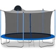 thumbnail image 1 of 2FT Trampoline for Adults & Kids with Basketball Hoop, Outdoor Trampolines w/Ladder and Safety Enclosure Net for Kids and adults, 1 of 9