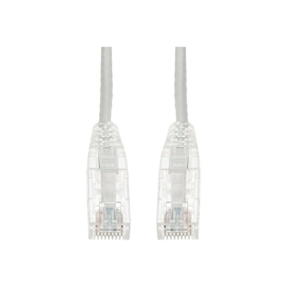 Addon ADD-2FSLCAT6A-WE 2ft White Cat 6a Slim Pvc Ethernet Cable Snagless Clear-claw Rj-45 M/m