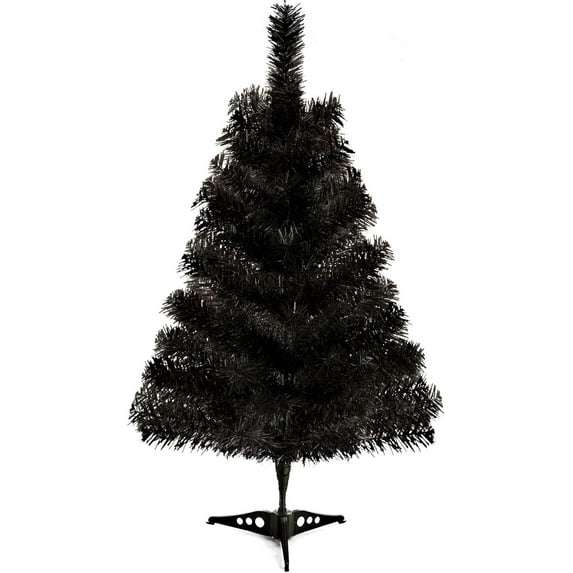 2Ft Artificial Christmas Tree Green Tabletop Christmas Tree with Flocking Snow Frost Tips Plastic Stand Mini Xmas Pine Tree for Party Supplies Indoor Outdoor Holiday Home Decoration