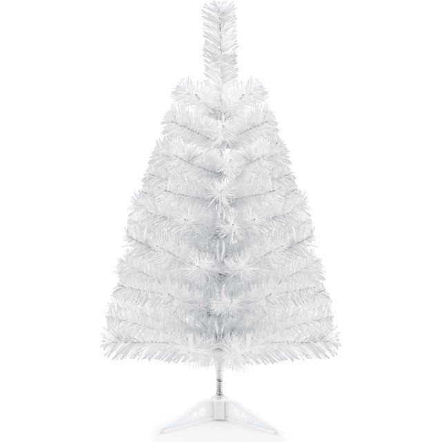2Ft Artificial Christmas Tree White Tabletop Christmas Tree with