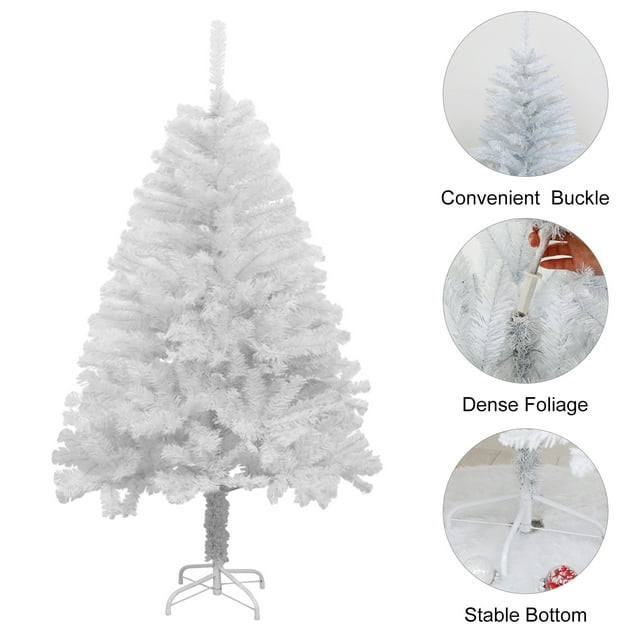 2Ft Artificial White Christmas Tree, White Tabletop Christmas Tree for ...
