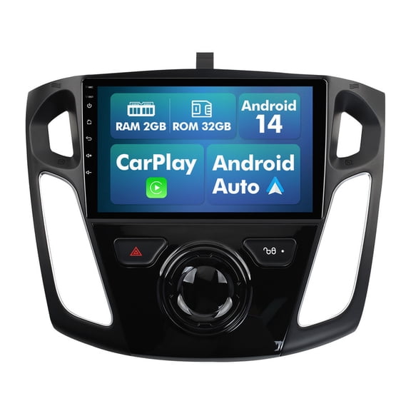 2G 32G Android 14 Car Stereo Radio for Ford Focus 2012-2018 CarPlay GPS FM WiFi with Multiple theme UI