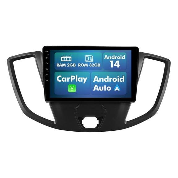 2G 32G Android 14 Car Stereo Radio for Ford Transit 2013-2019 CarPlay GPS FM WiFi with Multiple theme UI