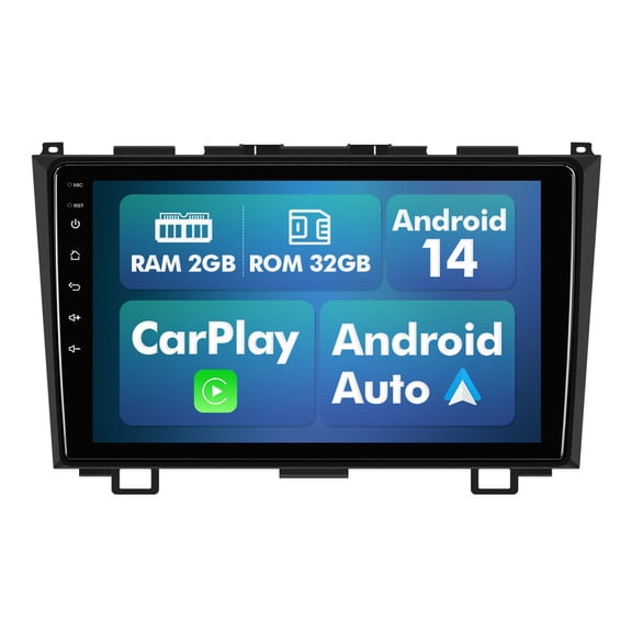 2G 32G Android 14 Car Stereo Radio for Honda CR-V 2007-2011 CarPlay GPS FM BT WiFi with Multiple theme UI