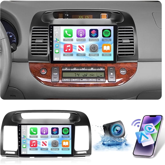 [2G+64G] for 2000 2001 2002 2003 2004 2005 2006 Toyota Camry Radio, Android 13 Car Stereo with 9 inch Touch Screen, Carplay/Android Auto/1080P/Bluetooth/WiFi +AHD Backup Camera
