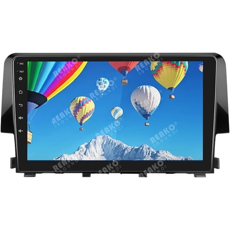 2G+64G Android Car Stereo Radio for Honda Civic 2016 2017 2018 2019 2020 with Wireless Apple CarPlay Android Auto 9 Inch Touchscreen Bluetooth GPS Navigation WiFi HiFi FM Backup Camera MIC