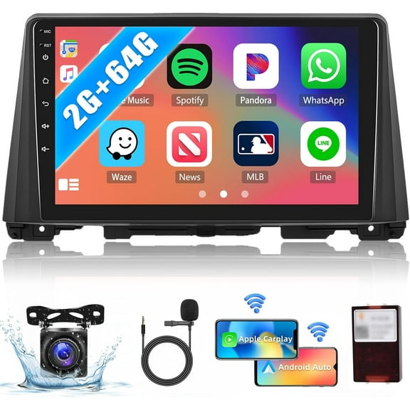 2G+64G Car Radio Stereo for KIA K5 Optima 2016-2018 with Wireless Carplay Android Auto Android 13 Radio 10.1" Touch Screen Car Stereo with Bluetooth GPS Navigation HiFi FM Head Unit Backup Camera