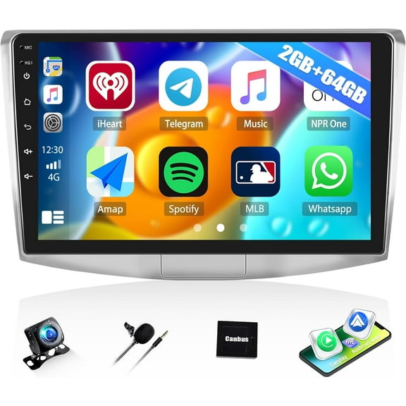 2G+64G Car Stereo Radio for Volkswagen VW Passat 2006-2011 / CC 2009-2017, 10.1 Touch Screen Android 13 Car Radio with Wireless CarPlay Android Auto, Bluetooth, WiFi, GPS Navigation