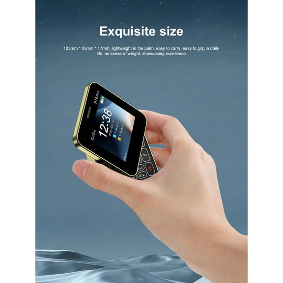 2G Rotating Screen Phone Dual Flashlight Dual SIM Card FM Radio Speed Dial Slider Phone 2.4 Inch Screen