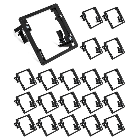 2GANG Multi- Drywall Panel Low Voltage Mounting Bracket Equipment for Telephone Lines, Network Cables,20PCS