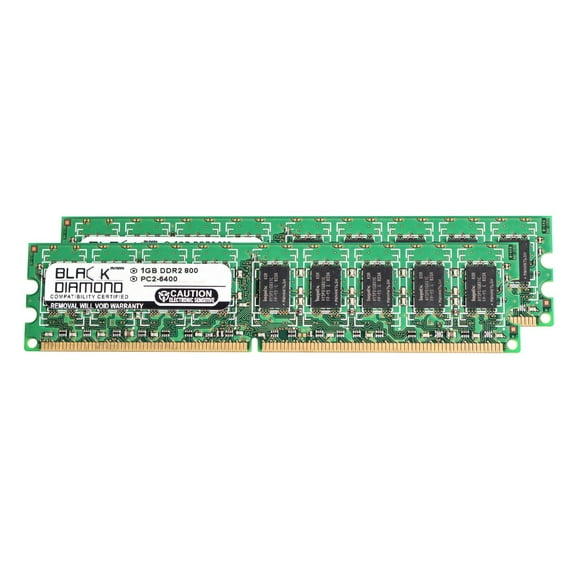 2GB 2X1GB RAM Memory for HP xw Series Workstation 4600 DDR2 UDIMM 240pin PC2-6400 800MHz Black Diamond Memory Module Upgrade