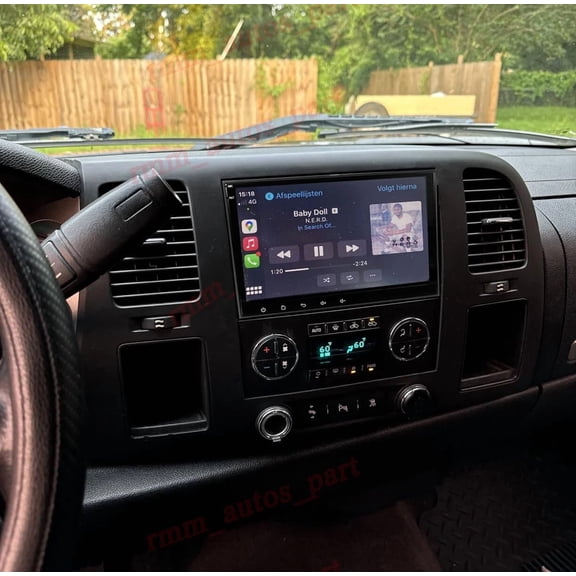 2GB+64GB 8inch Android 15 Car Stereo For Chevrolet Silverado 2007-2013, Wireless CarPlay Android Auto, GPS Navigation Head Unit with DAB+ Radio, DVR, DSP, SWC, Mirror Link / AHD Camera