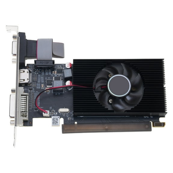 2GB DDR3 Computer Video Graphics Card 64 Bit PC Gaming Graphics Card with Cooling Fan Multimedia for Office Work