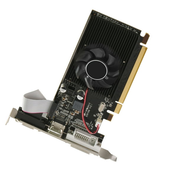2GB DDR3 Graphics Card Desktop Gaming Video Card Low Profile Graphics Card with Cooling Fan Thermal Management