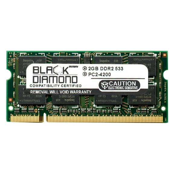 2GB RAM Memory for Dell Latitude D520 Black Diamond Memory Module DDR2 SO-DIMM 200pin PC2-4200 533MHz Upgrade