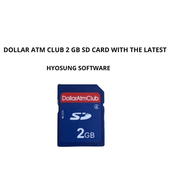2GB SD Card with Latest Hyosung ATM machine Software 1800SE 2600SE 2700SE 2800SE
