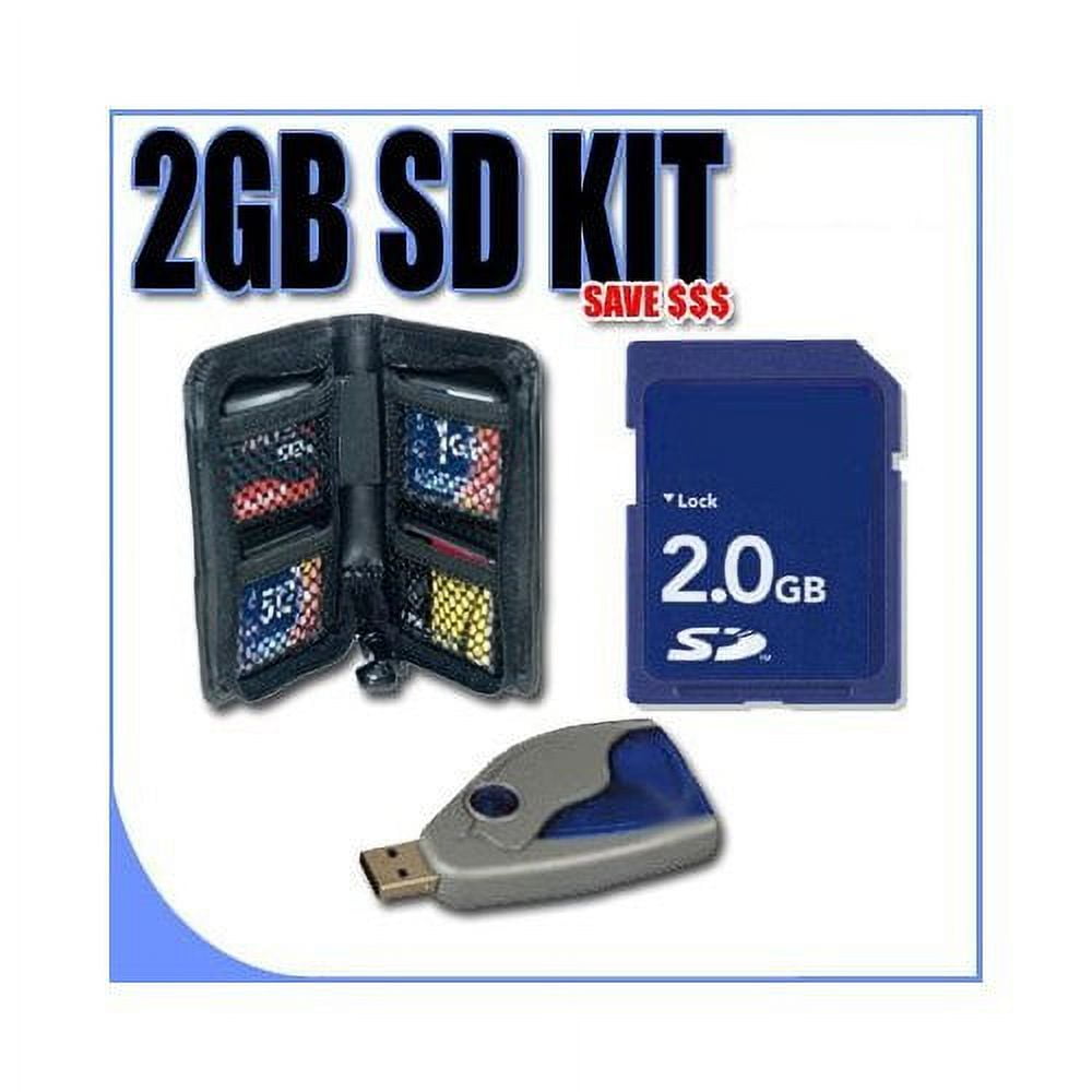 2GB SD (Micro SD with SD Adapter) Memory Card Secure Digital BigVALUEInc Accessory Saver Bundle for Kodak Cameras