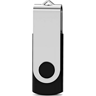 2GB USB Flash Drive 2GB Flash Drives Thumb Drive Jump Drive Memory Stick Swivel Pen Drive, Black 1PCS