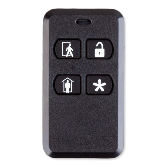 2GIG KEY2-345 4-Button Key fob Remote with Year Lithium Battery, Compatible with 2GIG Control Panels (KEY2)