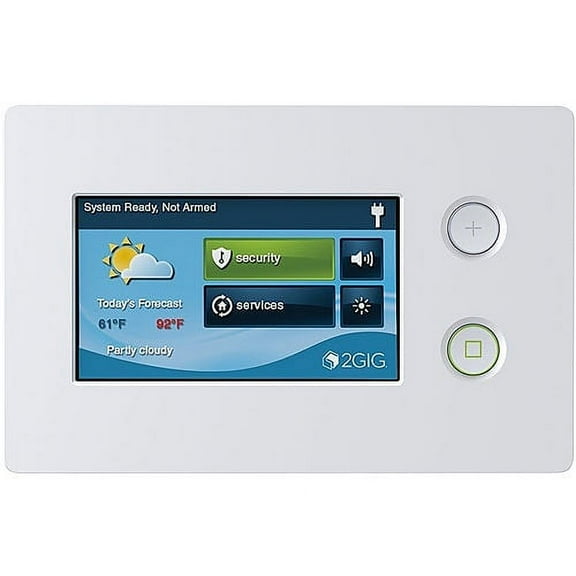 2GIG TS2 Wireless Touchscreen Keypad for GC2e Panels, 900MHz