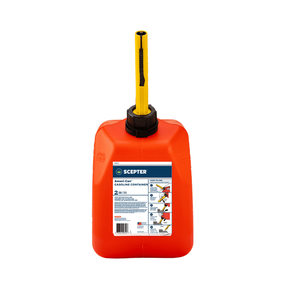 Scepter 2 Gallon Gas Can with Spill-Proof Easy-Flo Spout and Flame Mitigation Device