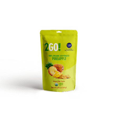 2GO!® Organic Dried Pineapple 1.76 oz - (4 pack)