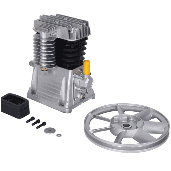 2HP 1.5KW Aluminum Air Compressor Pump 115PSI Piston Head