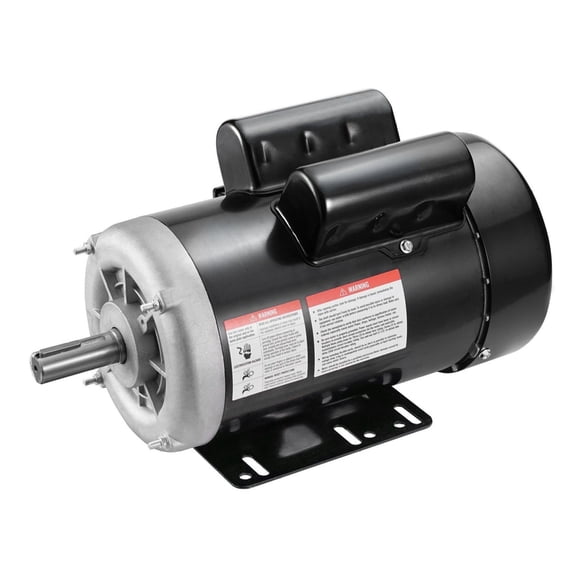 2HP Electric Motor 1725 RPM, 115/230V, 143/5T Frame Air Compressor Motor, 7/8" Keyed Shaft, CW/CCW Rotation for Farm & Industrial Equipment