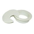 thumbnail image 1 of 2IN CUT-HOLE SIZE White Round Wire Management Grommet with Removable Lid, 1 of 2