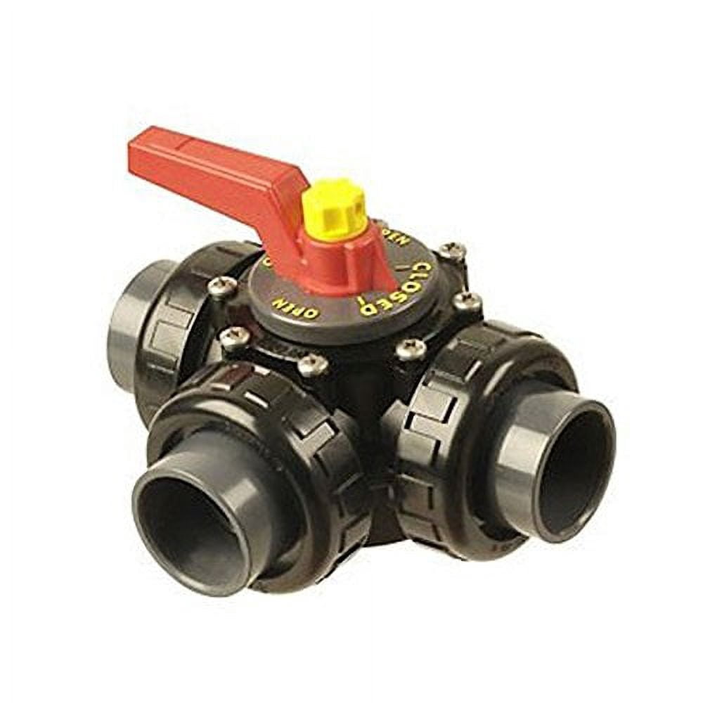 Valvola A 3 Vie Con Maniglia Praher OV3-200-2 Per Piscina - Nuova E Originale