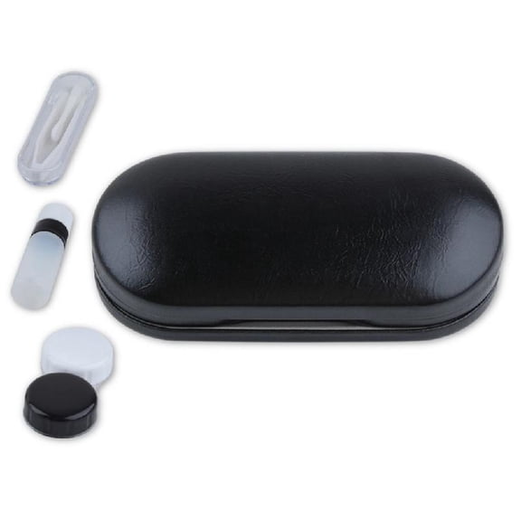 2IN1 Eyeglasses Holder Contacts lens Travel Case with Removing Tool Tweezers